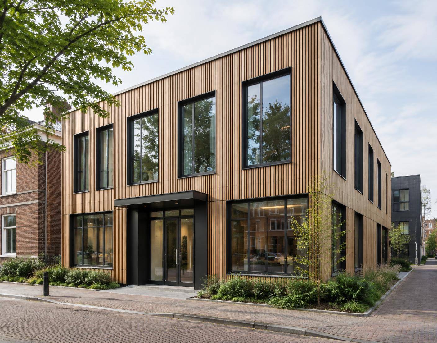 Gevelbekleding bedrijfspand